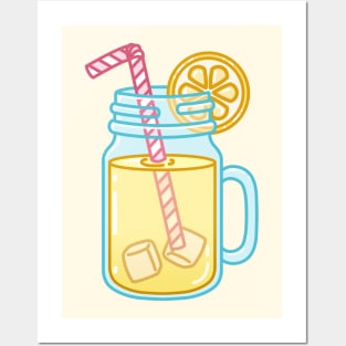Cute Lemonade Jar Posters and Art